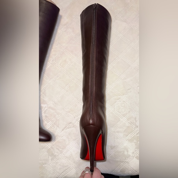 Louboutin Fifi Botta Knee Boots Size 38 1/2 - Picture 6 of 10